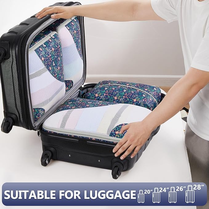 8 Set Packing Cubes for Travel, Gifts for Women Mom,Anti-Tearing Suitcase Organizer,OlarHike Vacation Essentials & Accessories for Cruise Ship