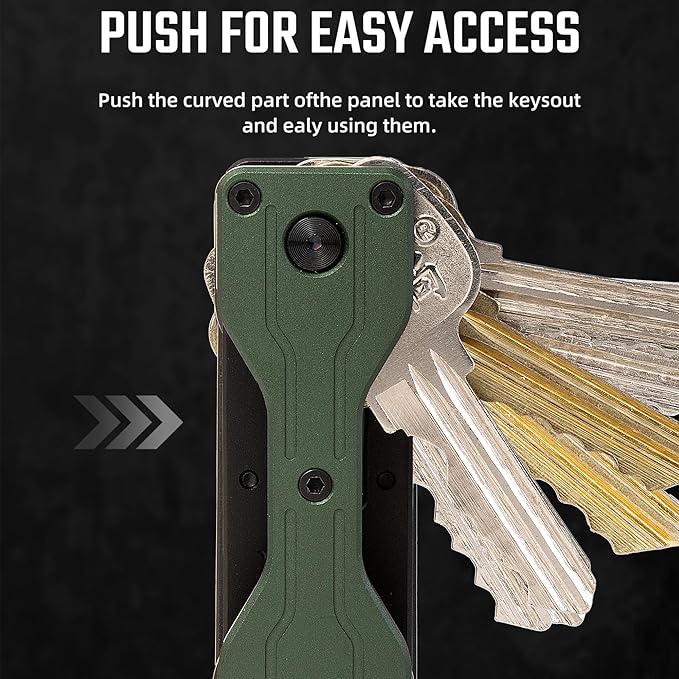 Key Organizer Minimalist Innovative Keyholder Compact Keys Organizer Smart KeyChain Secures 2-6 Keys