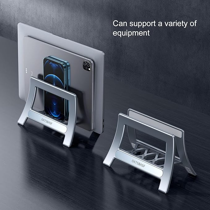 Vertical Laptop Stand,Gravity Auto Lock Computer Stand, Laptop Stand for Desk,Office Work & Home Space-Saving Organize,Fits All Mac Book, Surface,Chrome Book & Gaming Laptop (Up to 17.3 Inch)