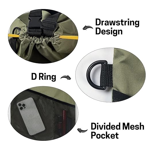 GNEGNI 2PCS Car Garbage Can, Hanging Car Trash Bag with Waterproof Leakproof Lining