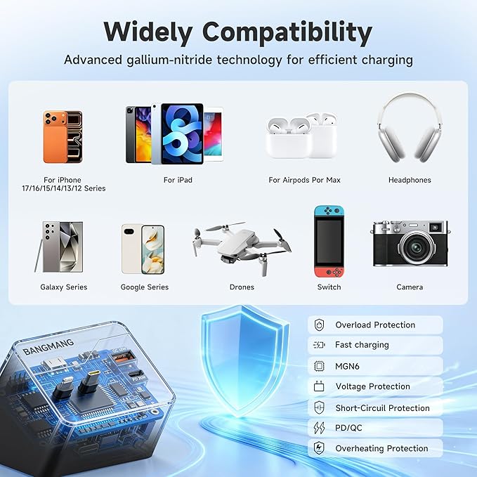 4 in 1 Retractable Charger Station with Dual Cables, 40W Retractable Phone Charger with Dual USB Ports, 20W USB-C Desktop Fast Charging for iPhone 17 16 15 14 13 12 11, LG, Galaxy S24 23, Pixel