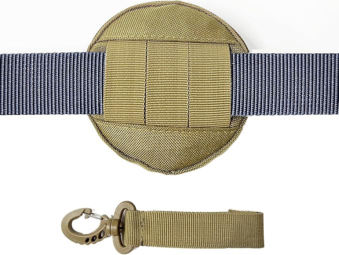 1000D Laser Cut Molle Pouch EDC Pouch Tactical Round Zipper Bag Case Coin Pouches Coin Purse Keychain Little Change Wallet Wireless Headset Pack Gadget Bag