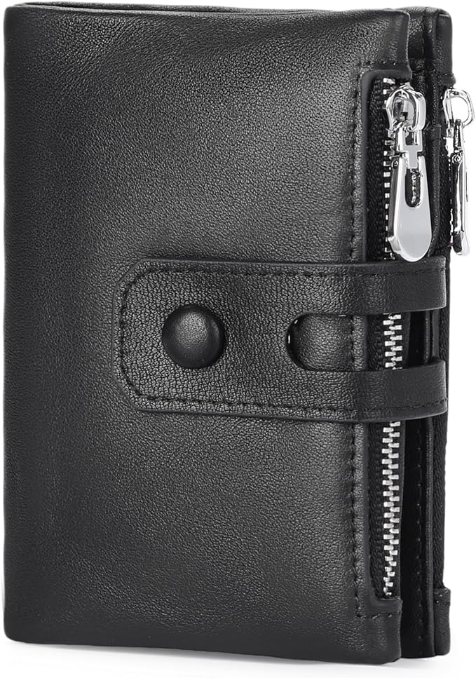 FALAN MULE Wallet for Men Large Capacity Genuine Leather Men Wallets RFID Blocking