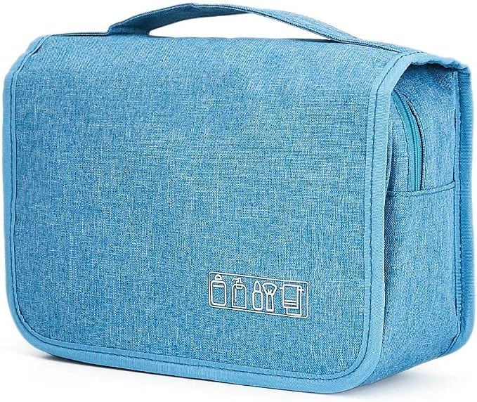 Sechunk Toiletry Bag Water-Resistant Makeup Cosmetic Bag Travel Organizer for Accessories Travel Bag with Hanging Hook