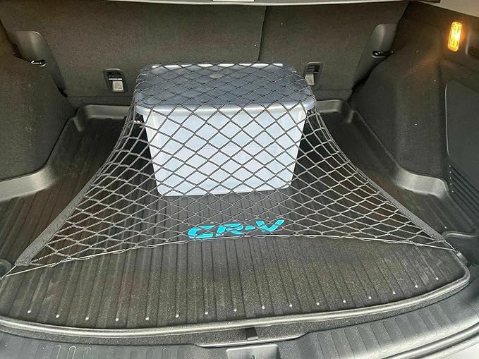 Rear Trunk Organizer Cargo Net for Honda CR-V 2018-2023 - Floor Style Cargo Net for SUV-Premium Mesh Elastic Car Trunk Organizer Vehicle Carrier Storage – Compatible with Honda CR-V