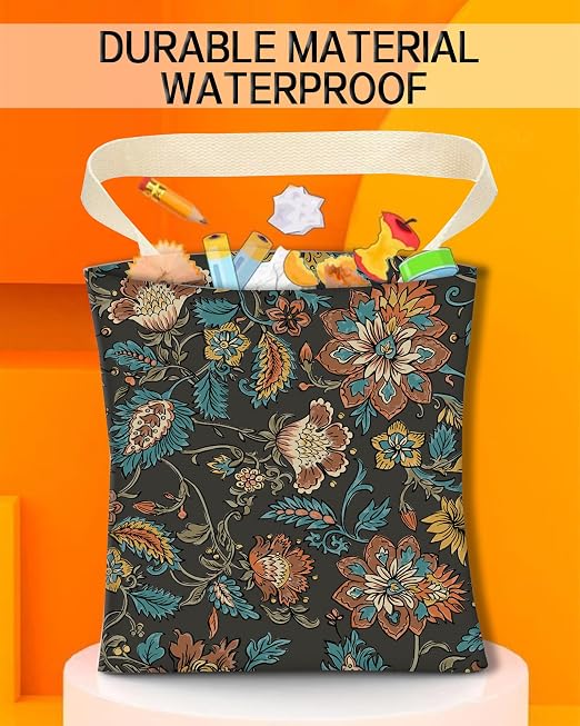 Car Garbage Can, Car Trash Bag, Car Garbage Bag, Hanging Car Trash Can for Car Accessories, Vehicle, Travelling, Camping, Cute Car Back Seat Organizer, Boho Paisley
