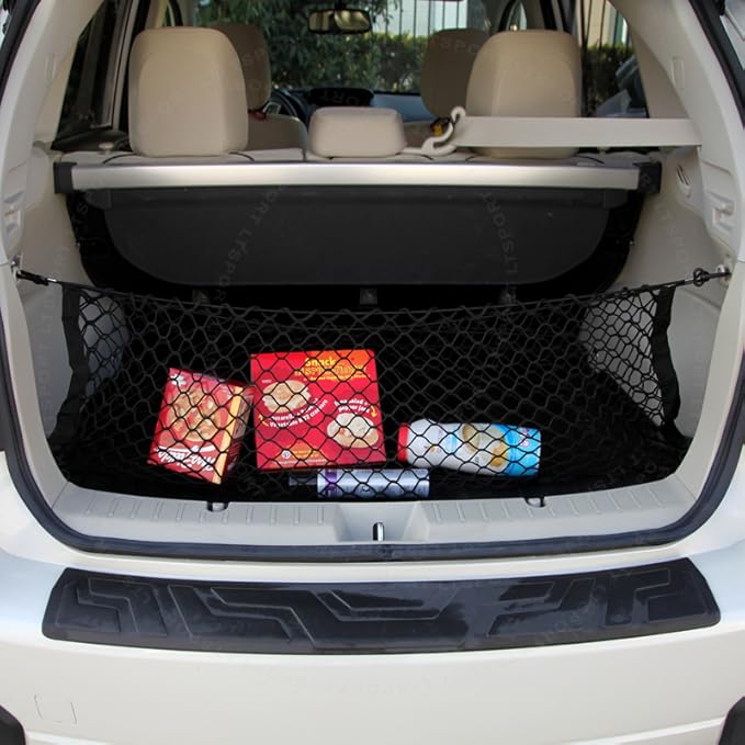 36" Double Layer Envelope Elastic Nylon Trunk Cargo Net Secure Storage Stretchable Mesh