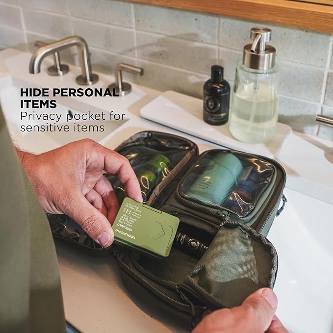 NOMATIC Toiletry Bag for Trips - Great for Travel Size Toiletries - Travel Essentials Wash Bag - Travel Makeup Bag