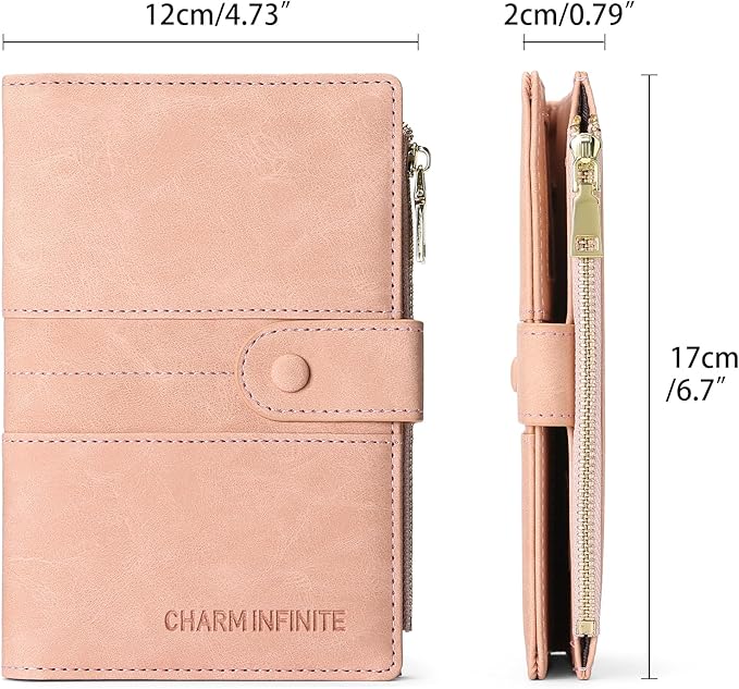 RFID Blocking Leather Passport Wallet Cover Case with Pen and Card Slots Travel Wallet for Women/Men Travel Must Haves Accessories