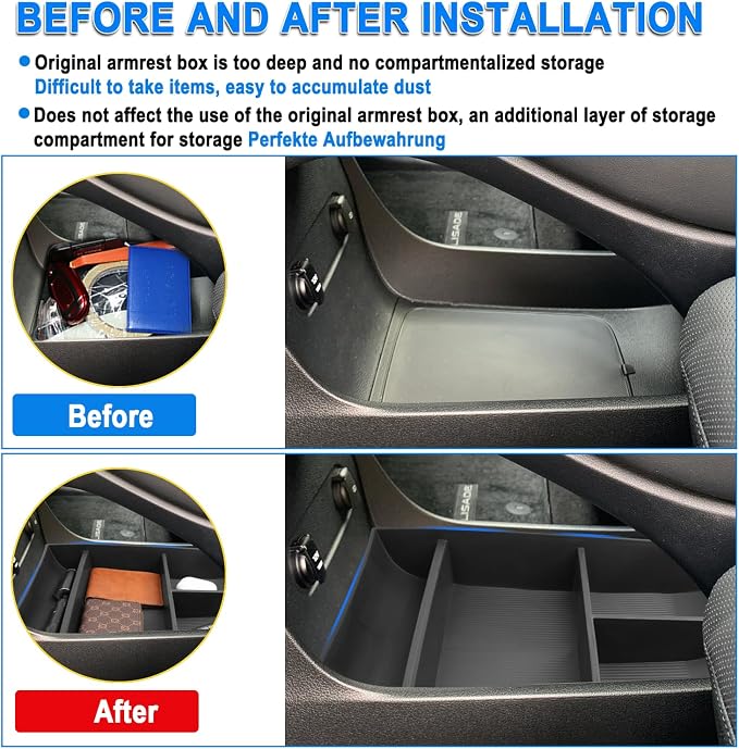 SHAOHAO 2024 2025 Palisade Lower Organizer Tray Fit for 2023 2024 2025 Hyundai Palisade SE, SEL, XRT, Limited, Calligraphy Under Organizer Palisade Insert Storage Pallet Palisade 2024 2025 Accessories