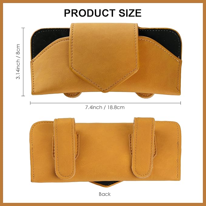 COOLYOUTH Sunglass Holder for Car Visor Car Sunglass Holder Glasses Holder with Clip Car Accessories for Women Men