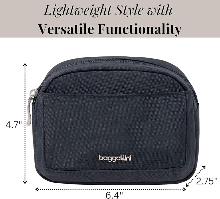 Baggallini Women's Pocket Cosmetic - Lightweight Bag - Travel Essentials Makeup Organizer