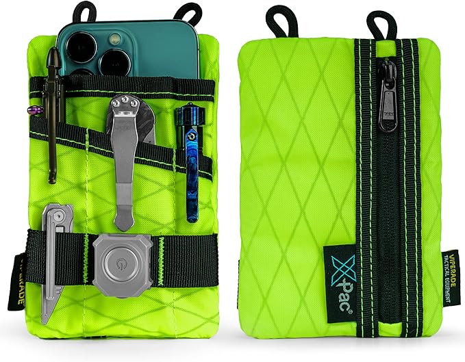 VIPERADE VE1 Pocket Organizer, EDC Pouch for Men, EDC Organizer Storage EDC Gears, Multitool Pocket Pouch Hold Your Flashlight/Pocket Knife, Pen, Notebook