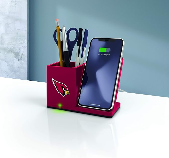SOAR NFL Unisex Wireless Charging Stand and Desktop Organizer
