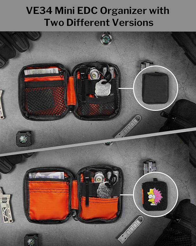 VIPERADE VE34 Mini EDC Organizer - Small Everyday Carry Pouch
