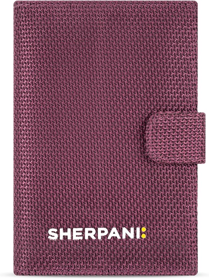 Sherpani Vienna, RFID Blocking Passport Holder, Travel Passport Cover Wallet, Travel Documents Organizer Protector, Travel Gift (Smoky Orchid)