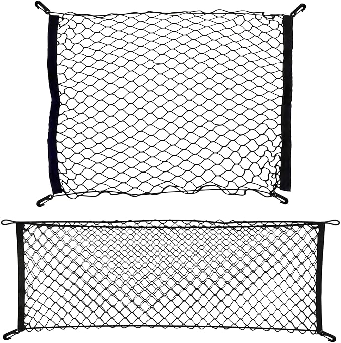 Envelope Style Trunk Mesh Cargo Net for Jeep Compass, Patriot, Renegade 2007-2026 Automotive Exterior Accessories - Premium Car Storage Organizers, Cargo Bed Net For Pickup Truck Smart Vehicle Storage