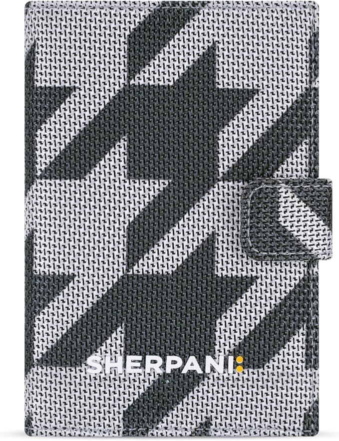 Sherpani Vienna, RFID Blocking Passport Holder, Travel Passport Cover Wallet, Travel Documents Organizer Protector, Travel Gift (Houndstooth)