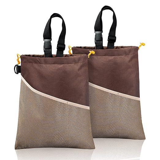 GNEGNI 2PCS Car Garbage Can, Hanging Car Trash Bag with Waterproof Leakproof Lining