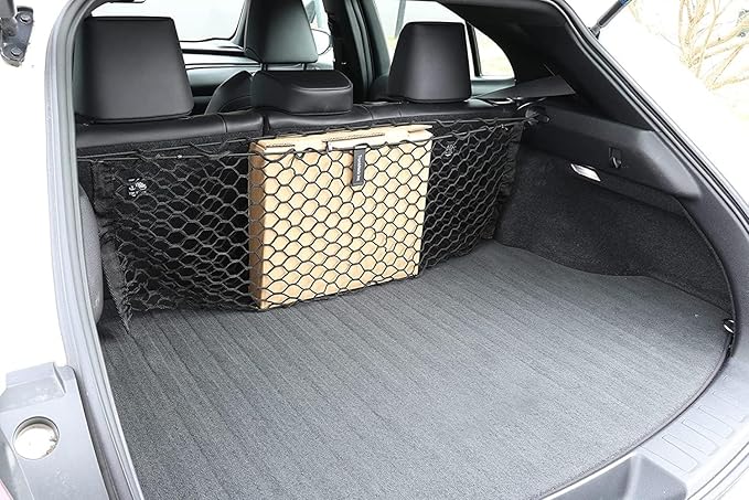 Back Seat Envelope Style Automotive Elastic Trunk Mesh Cargo Net for Lexus UX F Sport Luxury 2019-2024 - Premium Trunk Organizer and Storage - Luggage Net for Crossover - Best Car Organizer