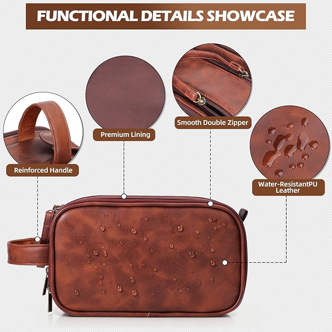 Toiletry Bag for Men,Mens Toiletry Bags for Traveling,Toiletries Travel Bag for Shaving Kit,Personalized Travel Bag Toiletry,Birthday Gifts for Men Husband (O)