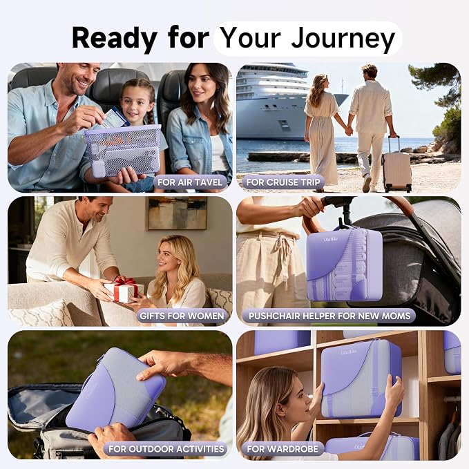 9 Set Packing Cubes for Travel, Gifts for Women Mom,Anti-Tearing Suitcase Organizer,OlarHike Vacation Essentials & Accessories for Cruise Ship