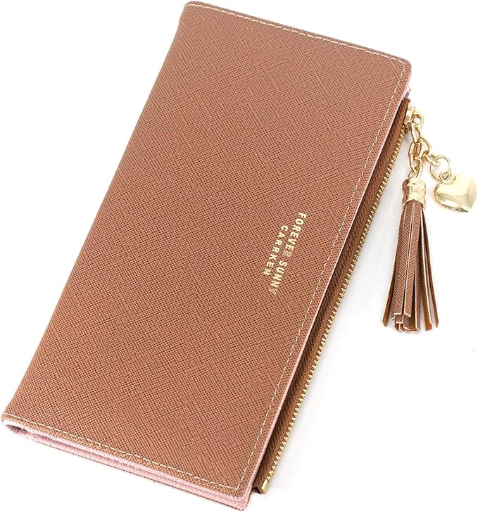 Valentoria Womens Wallet Cute Elegant Long Slim Card Holder Case Minimalist Coin Purse Thin Tassels Zip Clutch Wallets for Girls Ladies | Cute, Elegant, Long, Slim, Case, Minimalist