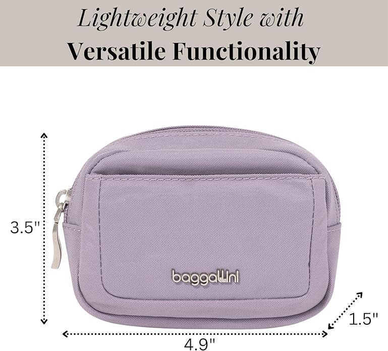 Baggallini Women's Pocket Cosmetic - Lightweight Bag - Travel Essentials Makeup Organizer Mini