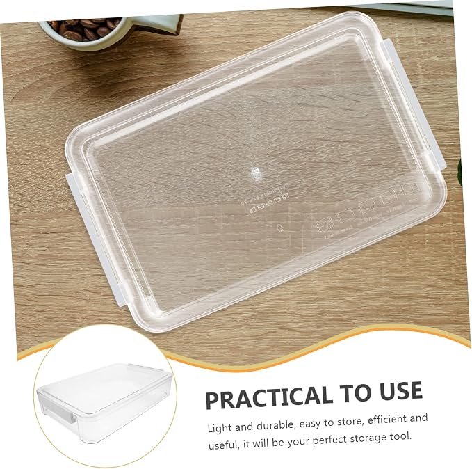 jojofuny Stackable Household File Storage Box Lid Document Protection Organizer for Home Office Desktop File Holder Suitable for Document and Papers