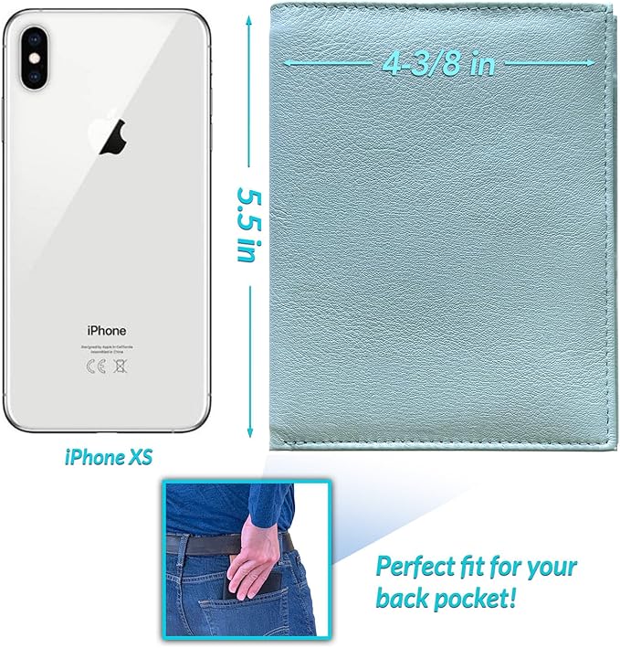 Chambray RFID Genuine Leather Passport Wallet
