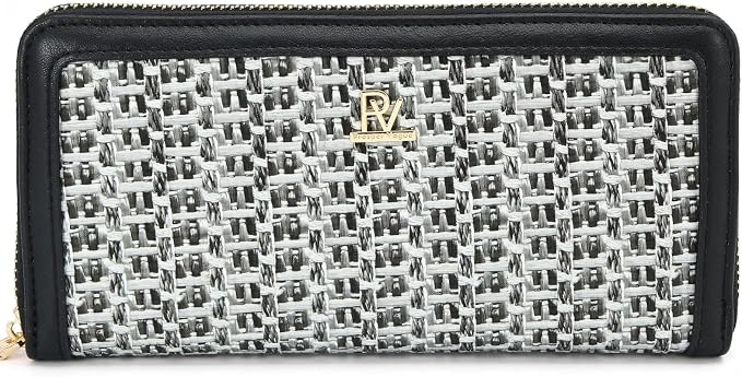 Clutch Wallet For Women, Leather RFID Blocking Wallet Women Large Capacity Credit Card Holder, Womens Billfolds and Wallets Gifts for Women Birthday, Ladies Wallet with Phone Holder, Zip Around