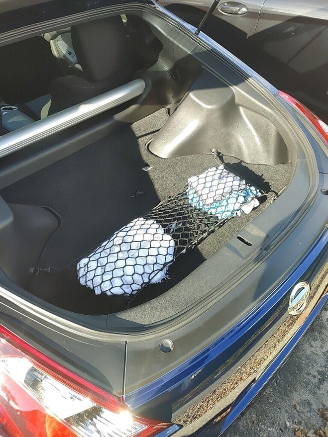 Trunk Organizer Cargo Net for Nissan 370Z 2009-2021 - Floor Style Cargo Net for Coupe - Premium Mesh Elastic Car Trunk Organizer Vehicle Carrier Storage - Compatible with Nissan 370Z