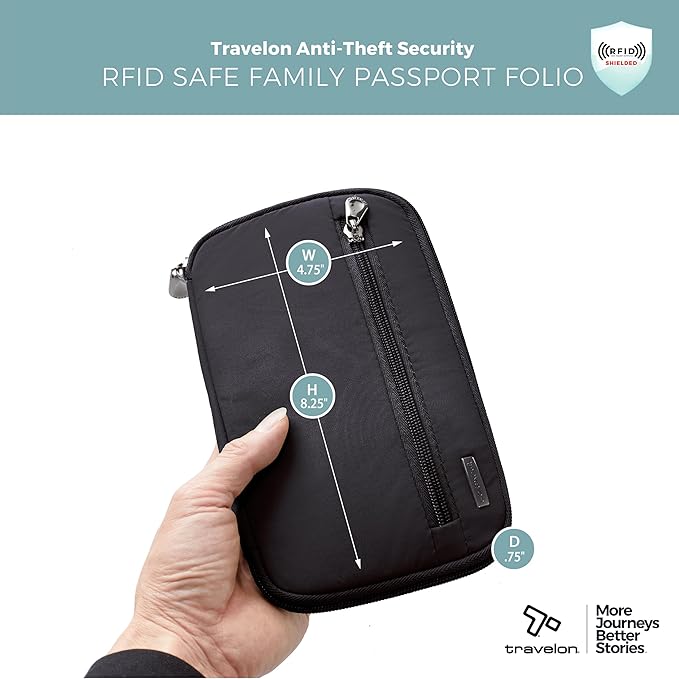 RFID Blocking Family Passport Wallet