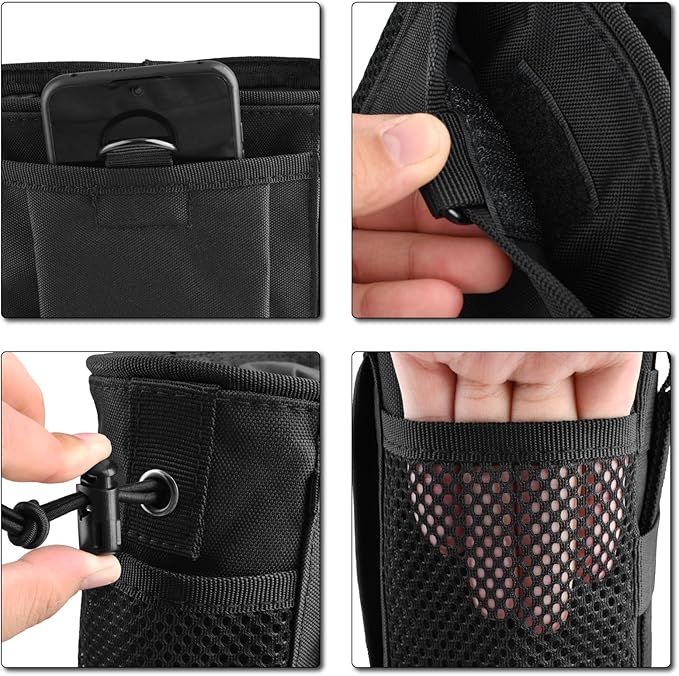 TRIWONDER Tactical Cigarette Pouch Molle Small Military Bag Battery Cigarette Case EDC Utility Card Holder Lighter Slot Mini Cigar Waist Pack