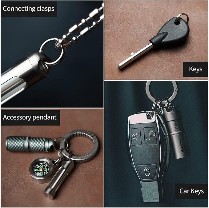 MecArmy Titanium 3pcs/4pcs/7pcs/18pcs Key Rings Keychain Large Small Split Rings