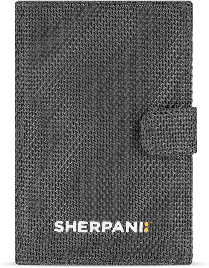 Sherpani Vienna, RFID Blocking Passport Holder, Travel Passport Cover Wallet, Travel Documents Organizer Protector, Travel Gift (Granite)