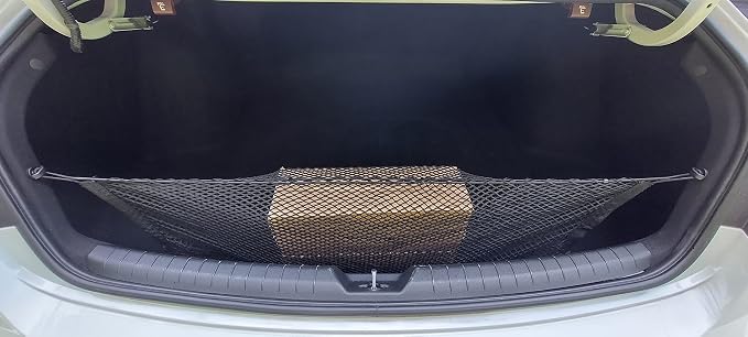 Envelope Elastic Trunk Mesh Cargo Net for Hyundai Sonata 2020-2024 - Car Accessories - Trunk Organizer and Storage - Cargo Net for Sedan - Vehicle Carrier Organizer for Hyundai Sonata