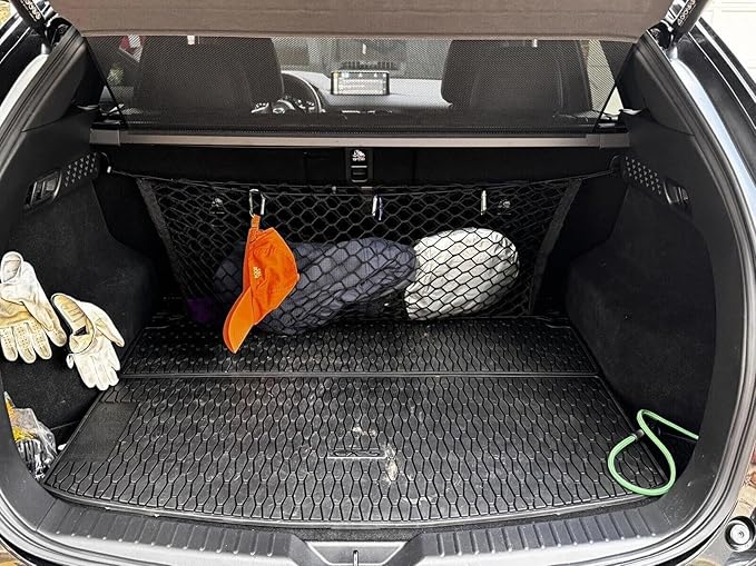 Rear Trunk Seats Organizer Cargo Net for Mazda CX-5 2013–2026 – Envelope Style Cargo Net for SUV – Premium Mesh Car Trunk Organizer Vehicle Carrier Storage – Compatible with Mazda CX-5