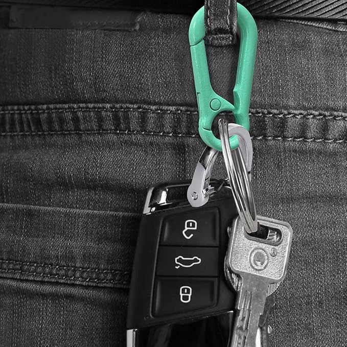 Zinc Alloy Key Chain 3 Packs Keychain Keyring Organizer Key Ring Holder Clip for Men and Women