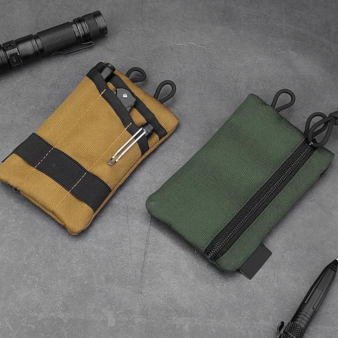 Topyond Pocket Organizer Tool for Men,Mini Wallet Key Pen Organizer,EDC Pocket Organizer, Knife Case, EDC Pouch, Flashlight Storage Pack