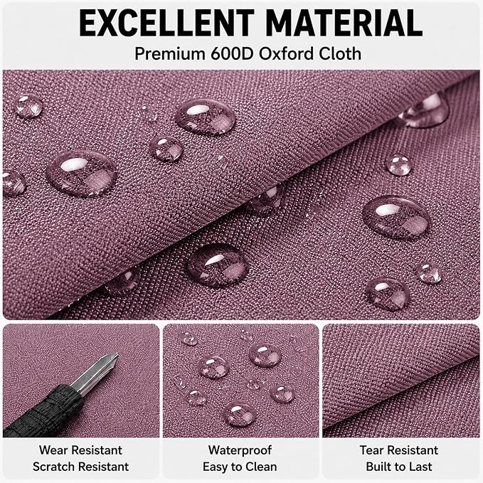 Car Trunk Organizer, Waterproof Backseat Hanging Large Storage with Adjustable Straps, Collapsible Cargo Bag with 4 Pockets, Sturdy Space Saver Frees Trunk Floor for SUV, Truck, MPV (Pink)