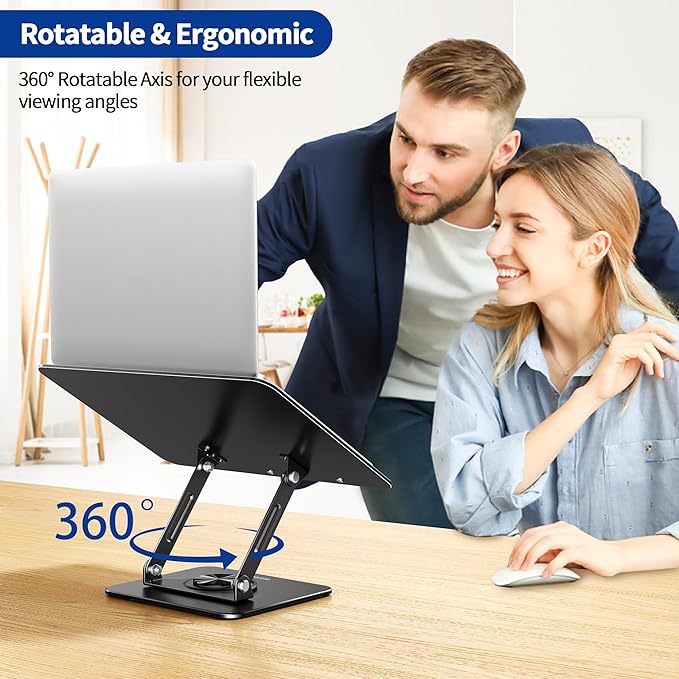 BESIGN BS02 Book Stand for Reading, Adjustable Book Holder, Ergonomic Laptop Stand, Cookbook Stand, Recipe Book Holder with Elastic Page Clips for Music Scores, Recipe, Tablet