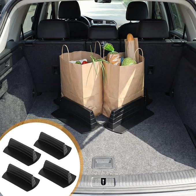 Colingmill 4 Pcs Car Trunk Storage Organizer Blocks for Felt Carpet Free Association Trunk Organizer Multipurpose Containment System
