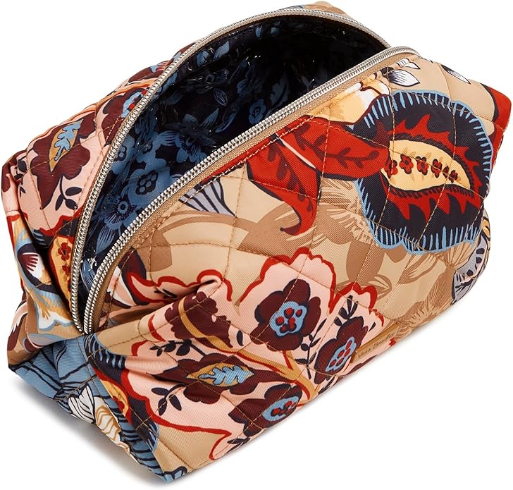 Vera Bradley Women's Performance Twill Medium Cosmetic Makeup Organizer Bag