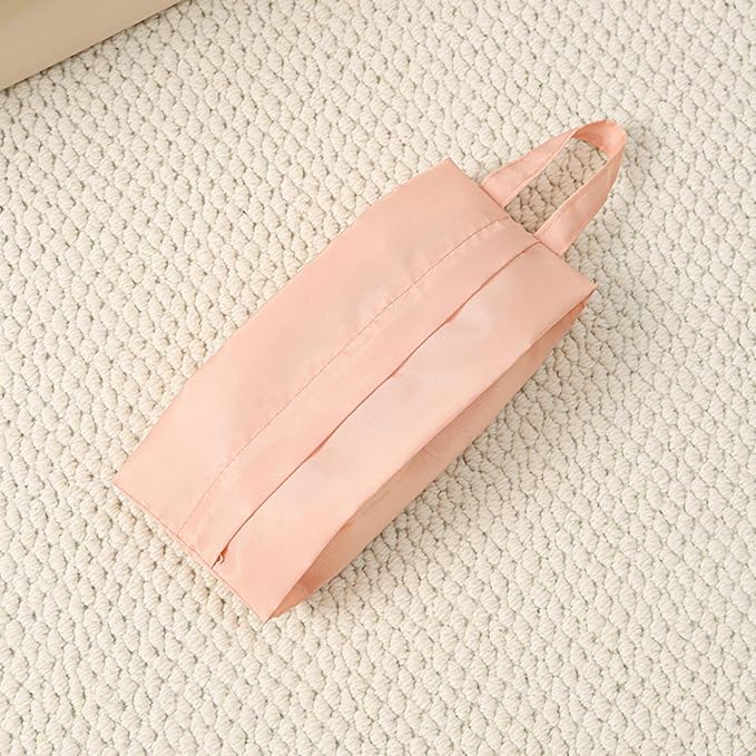 Twill Fabric Organiser with Handle Portable Laundry Bag for Underwear Socks Travel Essential Breathable Travel Underwear Organiser
