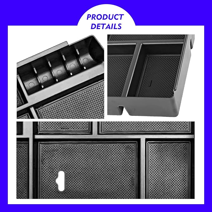 2018 F150 Console Tray Center Console Organizer Tray for 2015-2020 Ford F-150 Raptor Mid Armrest Glove Storage Box for Ford F150 2020 Accessories NOT for 2021 2022 F150