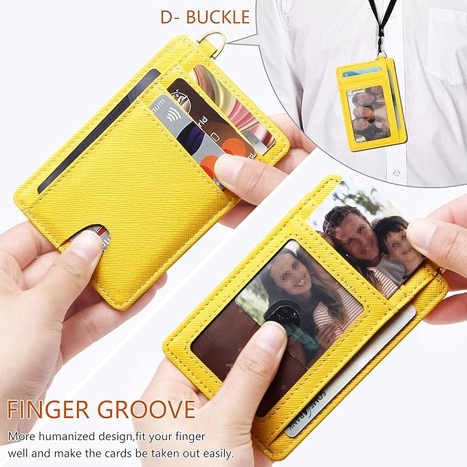 GEEAD Slim Minimalist Front Pocket RFID Blocking Card Holder Wallets for Men & Women