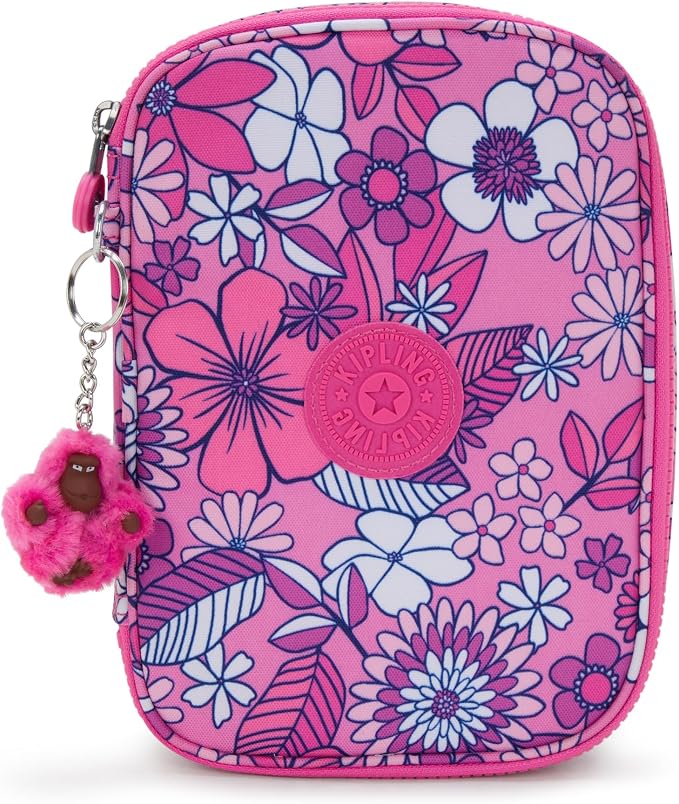 Kipling Women's 100 Pens Printed Case, Organize Accessories, Art Supplies, Makeup, Travel Organizer