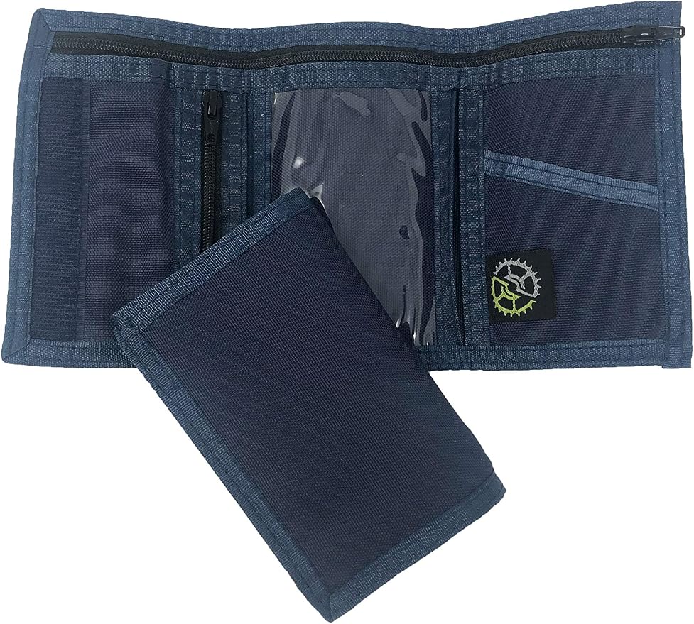Sprocket Nylon Trifold Wallet with Coin Pocket (Blue)
