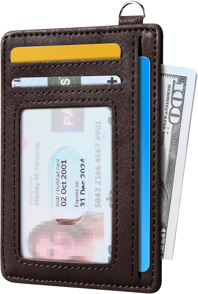 Mayski Slim Wallet, Credit Card Holder for Women, Minimalist Front Pocket RFID Blocking Card Cases, Small Wallet Women Men(CH Coffee)